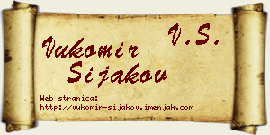 Vukomir Šijakov vizit kartica